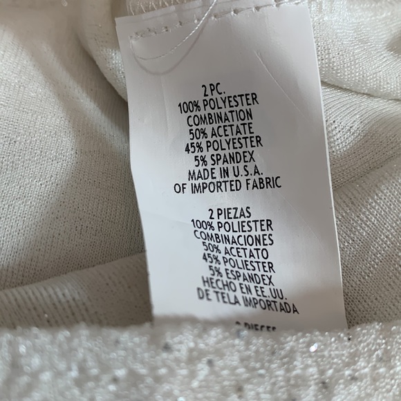 ONYX Nite Sleeveless White V-Neck w/BLING - Picture 7 of 7